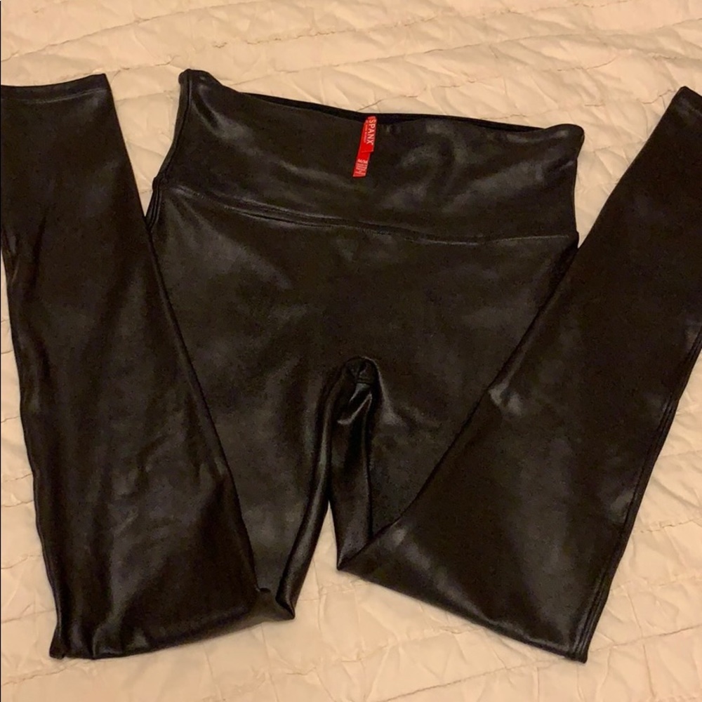 Spanx faux leather leggings